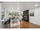 Spacious living room with hardwood floors and a fireplace at 383 S Vaughn Way, Aurora, CO 80012