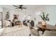 Bright and airy living room with hardwood floors and modern furniture at 2360 S Julian St, Denver, CO 80219