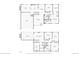 Floor plan showcasing the layout of two floors, including living areas, bedrooms, and garage at 2243 S Olive St, Denver, CO 80224