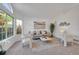 Inviting living room with plush seating, a large window, and contemporary decor at 8884 Miners St, Highlands Ranch, CO 80126