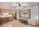 Cozy kitchen area with light wood cabinets, laminate countertops and stainless steel appliances at 779 Alkire St, Lakewood, CO 80401