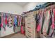 Walk-in closet with built-in storage and organized hanging space at 12580 Boggs St, Parker, CO 80134