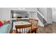 View of dining room from a high vantage point overlooking other parts of the house at 5337 S Ukraine Way, Aurora, CO 80015