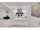 Basement bedroom featuring white walls, carpet, a queen-size bed and recessed lighting at 2155 S Emerson St, Denver, CO 80210