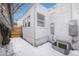 Backyard with a white building and a wooden fence at 719 W 7Th Ave, Denver, CO 80204