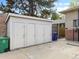 This building includes a row of storage units, offering practical space and enhancing the property's functionality at 746 Birch St, Denver, CO 80220