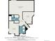 Detailed floor plan showcasing layout with bedrooms, bathrooms and recreational area at 16724 E Hialeah Ave, Centennial, CO 80015