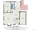 Detailed floor plan showcasing layout with bedrooms, bathrooms and kitchen at 16724 E Hialeah Ave, Centennial, CO 80015