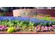 Close up of a well-maintained garden with colorful flowers at Piney Creek at 16724 E Hialeah Ave, Centennial, CO 80015
