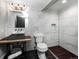 Modern bathroom with unique tile design, custom sink, and sleek fixtures for a luxurious feel at 6368 S Emporia Cir, Englewood, CO 80111