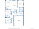 Detailed floor plan showing the layout of a house with dimensions for each room, including bedrooms, kitchen, and living areas at 2226 Monte Vista St, Fort Lupton, CO 80621