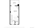 Floor plan shows the layout of the kitchen, living room, balcony and hall at 1699 S Trenton St # 174, Denver, CO 80231