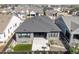 Birds-eye view of backyard and patio space of home in a suburban community at 11383 Autumn Moon St, Littleton, CO 80125