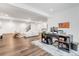 This basement offers a large entertaining area and home office space at 11383 Autumn Moon St, Littleton, CO 80125