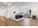 Finished basement boasts ample space, a versatile office, and durable flooring at 11383 Autumn Moon St, Littleton, CO 80125