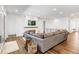 Bright living room features a stone fireplace and comfortable seating at 11383 Autumn Moon St, Littleton, CO 80125
