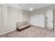 Bedroom with carpet, sofa bed, and double door closet at 595 S Alton Way # 5D, Denver, CO 80247