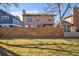 Spacious backyard with wood fence, offering a private outdoor space at 8737 Garrison Ct, Arvada, CO 80005