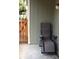 Outdoor patio featuring reclining chair and privacy fence at 2355 E Geddes Ave # G24, Centennial, CO 80122