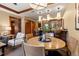 Bright dining area with bar seating and an open layout to the modern kitchen at 1521 Ski Hill Rd # 8313, Breckenridge, CO 80424