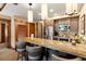 Stylish kitchen with a granite countertop, stainless steel appliances, and modern fixtures at 1521 Ski Hill Rd # 8313, Breckenridge, CO 80424