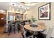 Gourmet kitchen featuring stainless steel appliances, and a breakfast bar with stylish pendant lighting at 1521 Ski Hill Rd # 8313, Breckenridge, CO 80424