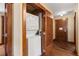 Convenient laundry closet with stacked washer and dryer, with easy access to the hallway and other rooms at 1521 Ski Hill Rd # 8313, Breckenridge, CO 80424