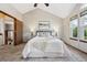 Comfortable main bedroom featuring a cozy bed, soft lighting, and a peaceful ambiance at 8229 S Ogden Cir, Littleton, CO 80122
