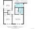 Upstairs floor plan featuring bedrooms, bathrooms, walk-in closet, and hall at 6474 W Canyon Ave, Littleton, CO 80128