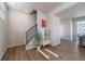 Light and airy entryway with stairs and wood flooring at 22042 E 38Th Pl, Aurora, CO 80019