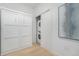 Convenient in-unit laundry with stacked washer and dryer and stylish cabinetry at 2530 Lawrence St # Ra301, Denver, CO 80205