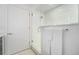 Modern shower with subway tile, glass door, and brushed nickel hardware at 2530 Lawrence St # Ra301, Denver, CO 80205