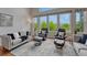 Bright living room with large windows, comfortable seating, and scenic views at 581 Stonemont Dr, Castle Pines, CO 80108