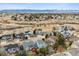 An aerial view shows the homes in this quiet neighborhood at 9928 Candlewood Ct, Highlands Ranch, CO 80126