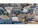 Aerial view of townhomes and a small community park at 9489 Ashbury Cir # 202, Parker, CO 80134