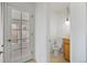 Bathroom featuring a toilet, sink, and vanity at 9910 Winona St, Westminster, CO 80031