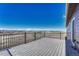 Enjoy the views from this spacious deck with mountain views and black metal railing at 46120 County Road 17, Elizabeth, CO 80107