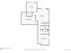 Basement floor plan showcasing Gathering room, bedroom, bathroom and unfinished storage area at 3216 Yale Dr, Broomfield, CO 80023