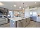 Modern kitchen with stainless steel appliances and large island at 481 Woodroot Cir, Castle Rock, CO 80104