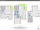 Floor plan featuring the basement, first and second floors with room dimensions and layout at 8312 S Peninsula Dr, Littleton, CO 80120