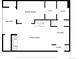 Floor plan showing open living, dining, and kitchen layout with a balcony, foyer, and walk-in closet at 4899 S Dudley St # 19, Littleton, CO 80123
