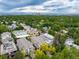 Scenic aerial shot of a residential area with lush trees and cityscape in the background at 581 Garfield St, Denver, CO 80206