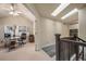 Bright office space featuring a ceiling fan and a work area with a large window providing natural light at 581 Garfield St, Denver, CO 80206