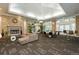 Relaxing common area with fireplace and comfortable seating at 1301 Speer Blvd # 410, Denver, CO 80204