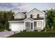 Charming two-story home with a well-manicured lawn and classic architectural details at 12354 E 101St Dr, Commerce City, CO 80022