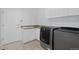 Well-equipped laundry room with modern appliances, ample cabinet space, and convenient utility sink at 5773 S Benton Way, Littleton, CO 80123