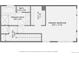 Floor plan of the upper level, featuring a primary bedroom, primary bath, walk-in closet and hall at 1895 York St, Denver, CO 80206