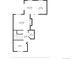First floor plan showing living room, dining area, kitchen, bathroom, foyer and room dimensions at 1160 S Fultondale Ct, Aurora, CO 80018