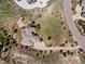 Overhead view of a large property showcasing the home, landscaping, and surrounding area at 6995 S Ensenada St, Aurora, CO 80016