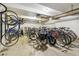 Convenient bike storage area for residents in a well-lit and organized space at 1255 N Ogden St # 605, Denver, CO 80218